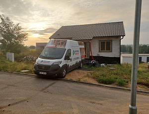 Zateplení stropu novostavby pomocí foukané izolace